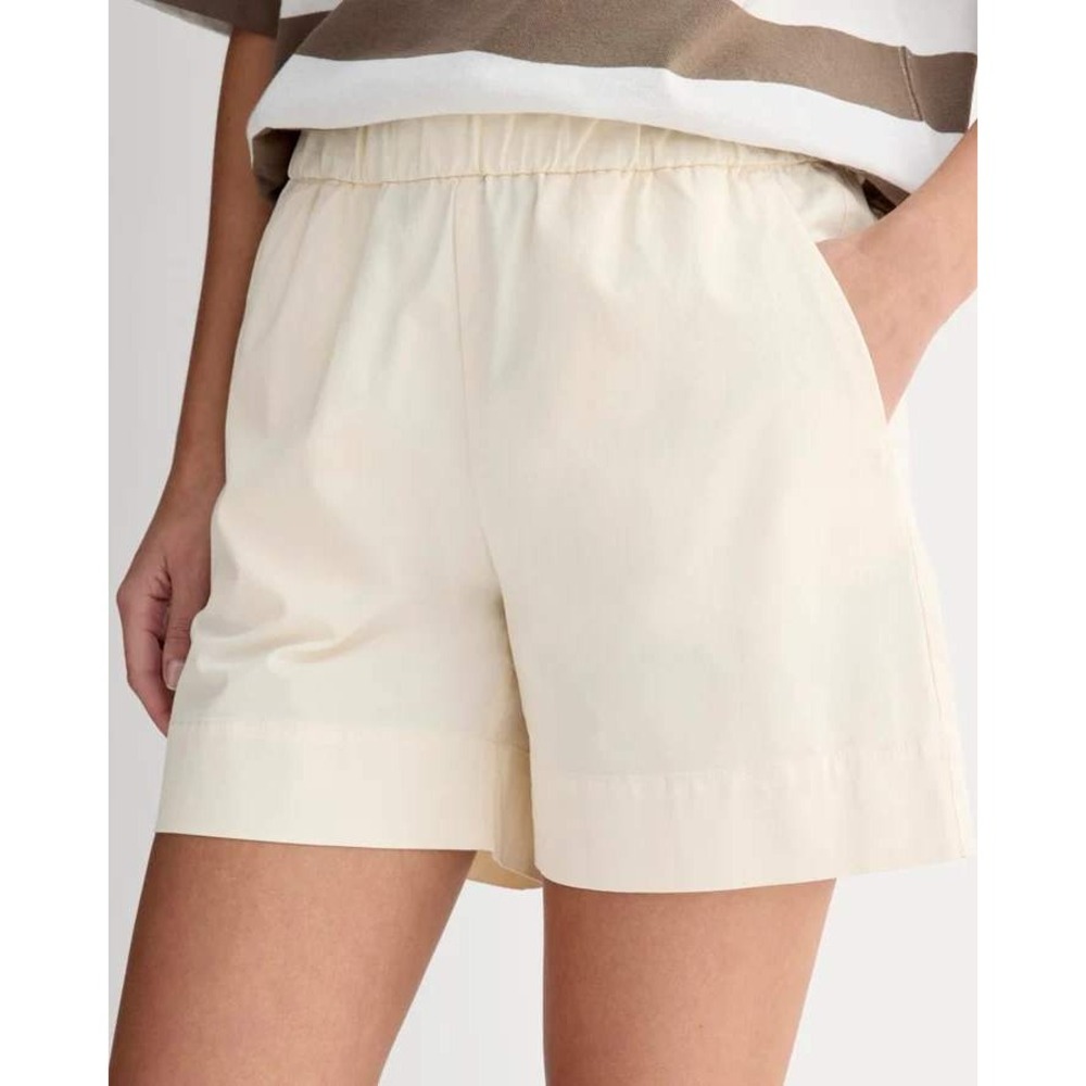 Everlane NWOT $68 Women's Cotton Twill Pull On The Easy Short in Canvas Sz L